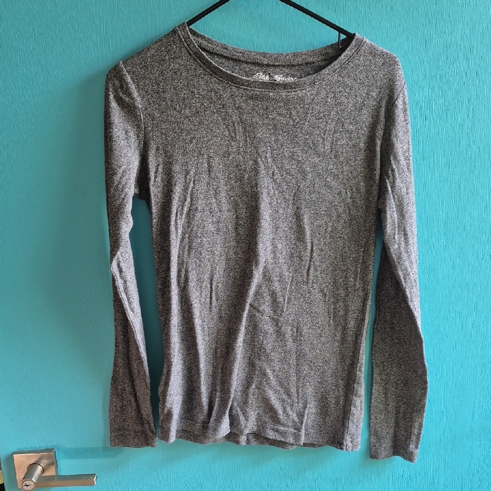 Eddie Bauer Gray Long Sleeve Top